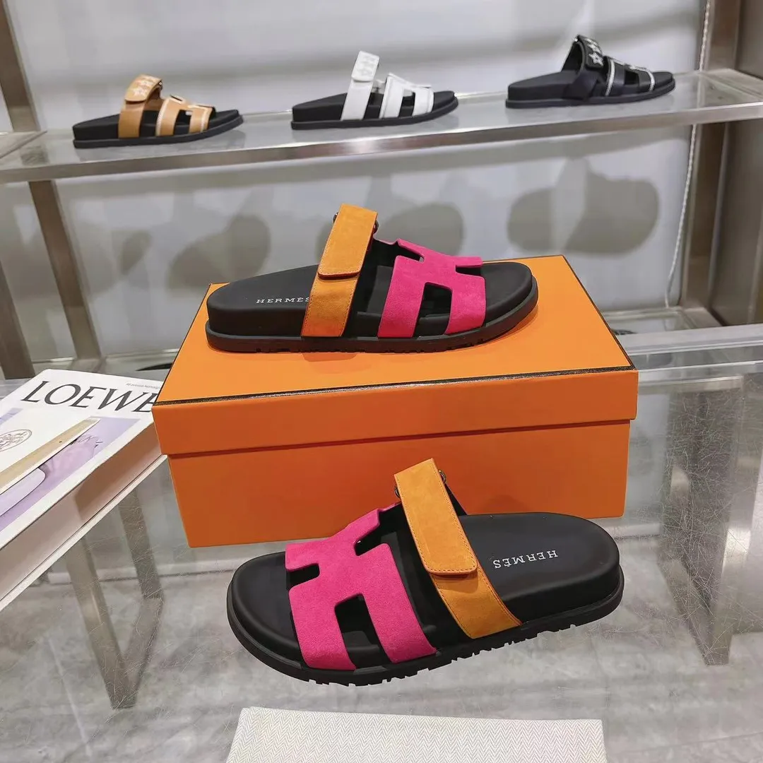 👟👟Ex-factory price 480👟👟 H Home HERMES's recently popular Erjiu shoes - classic style. [Fireworks][Fireworks][Fireworks][Fireworks][Fireworks][Fireworks] Sandals, paired with various colorful socks, are popular. ✅Upper: imported mixed sheepskin, deerskin ✅Inner: imported mixed sheepskin ✅Outsole: T👟👟Ex-factory price u non-slip and wear-resistant outsole ✅Number of codes: 35-41